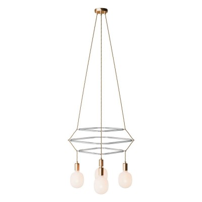 4-fall 3 Cage Rodi Lamp - Brushed bronze