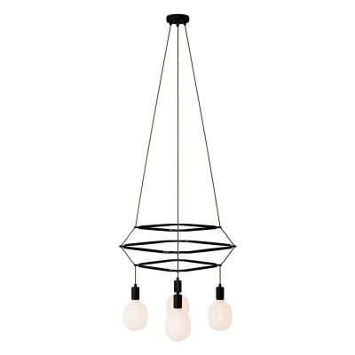 4-fall 3 Cage Rodi Lamp - Black