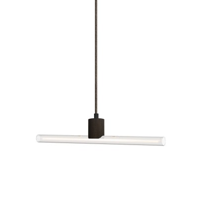 Esse14 suspension lamp with S14d fitting - Wenge effect