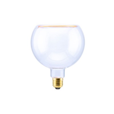 LED Globe G125 Clear Lightbulb Floating Collection 6W Dimmable 1900K