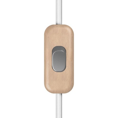 Inline single-pole switch Creative Switch beechwood colour - Titanium