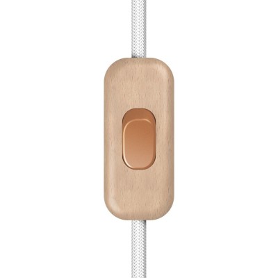 Inline single-pole switch Creative Switch beechwood colour - Copper