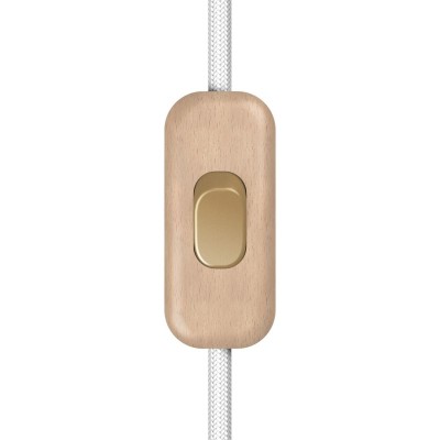 Inline single-pole switch Creative Switch beechwood colour - Bronze