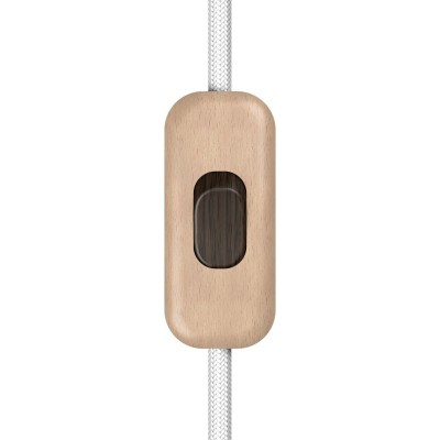 Inline single-pole switch Creative Switch beechwood colour - Wenge effect