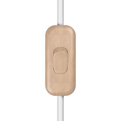 Inline single-pole switch Creative Switch beechwood colour - Wood effect