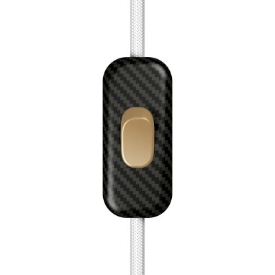 Inline single-pole switch Creative Switch carbon fiber colour - Bronze