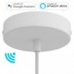 SMART cylindrical metal ceiling rose kit - compatible with voice assistants