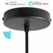 SMART cylindrical metal ceiling rose kit - compatible with voice assistants