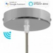 SMART cylindrical metal ceiling rose kit - compatible with voice assistants