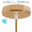 SMART cylindrical metal ceiling rose kit - compatible with voice assistants