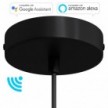 SMART cylindrical metal ceiling rose kit - compatible with voice assistants