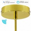 SMART cylindrical metal ceiling rose kit - compatible with voice assistants