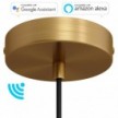 SMART cylindrical metal ceiling rose kit - compatible with voice assistants