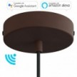 SMART cylindrical metal ceiling rose kit - compatible with voice assistants