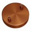 SMART cylindrical metal 2-hole ceiling rose kit - compatible with voice assistants