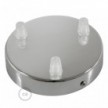 SMART cylindrical metal 3-hole ceiling rose kit - compatible with voice assistants