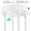 SMART cylindrical metal 4-hole ceiling rose kit - compatible with voice assistants