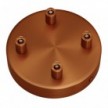 SMART cylindrical metal 4-hole ceiling rose kit - compatible with voice assistants