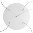 Large Round Smart ceiling rose, 400 mm Panel Rose-One with 5 holes - compatible with voice assistants