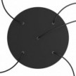 Large Round Smart ceiling rose, 400 mm Panel Rose-One with 5 holes - compatible with voice assistants