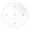 Large Round Smart ceiling rose, 400 mm Panel Rose-One with 5 holes - compatible with voice assistants