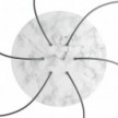 Large Round Smart ceiling rose, 400 mm Panel Rose-One with 6 holes - compatible with voice assistants