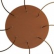 Large Round Smart ceiling rose, 400 mm Panel Rose-One with 8 holes - compatible with voice assistants