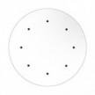 Large Round Smart ceiling rose, 400 mm Panel Rose-One with 8 holes - compatible with voice assistants