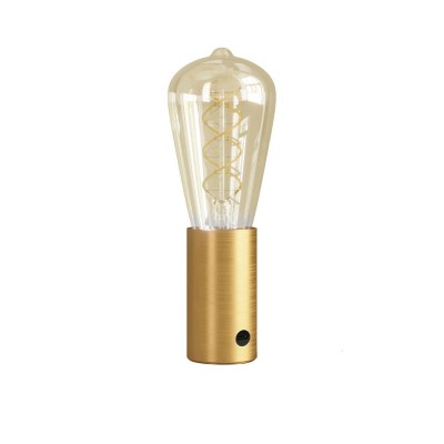 SI! 5V Portable lamp with ST64 light bulb - Brushed bronze