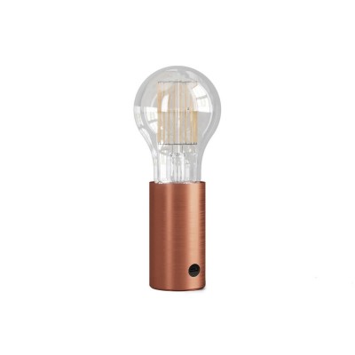 SI! 5V Portable lamp with A60 light bulb - Brushed copper