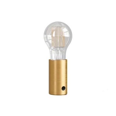 SI! 5V Portable lamp with A60 light bulb - Brushed bronze