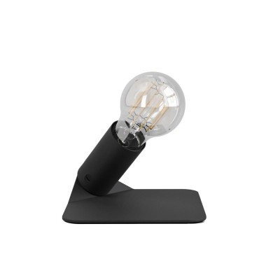 SI! 5V Table lamp with A60 light bulb and metallic base - Black