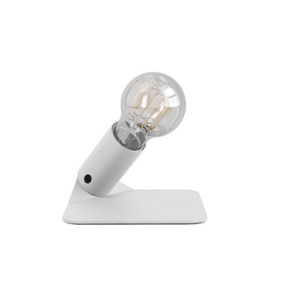 SI! 5V Table lamp with A60 light bulb and metallic base - Matt White