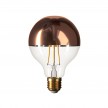 Copper half sphere Globe G95 LED Light Bulb 7W 806Lm E27 2700K Dimmable