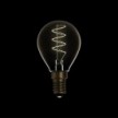 LED Golden Light Bulb C02 Carbon Line Curved Spiral Filament Mini Globe G45 2,5W 136Lm E14 1800K Dimmable