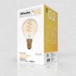 LED Golden Light Bulb C02 Carbon Line Curved Spiral Filament Mini Globe G45 2,5W 136Lm E14 1800K Dimmable