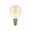 LED Golden Light Bulb C02 Carbon Line Curved Spiral Filament Mini Globe G45 2,5W 136Lm E14 1800K Dimmable