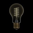 LED Golden Light Bulb C03 Carbon Line Curved Spiral Filament Drop A60 4W 250Lm E27 1800K Dimmable