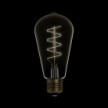 LED Golden Light Bulb C04 Carbon Line Curved Spiral Filament Edison ST64 4W 250Lm E27 1800K Dimmable