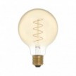 LED Golden Light Bulb C06 Carbon Line Curved Spiral Filament Globe G95 4W 250Lm E27 1800K Dimmable