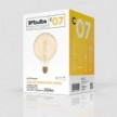 LED Golden Light Bulb C07 Carbon Line Curved Spiral Filament Globe G125 4W 250Lm E27 1800K Dimmable