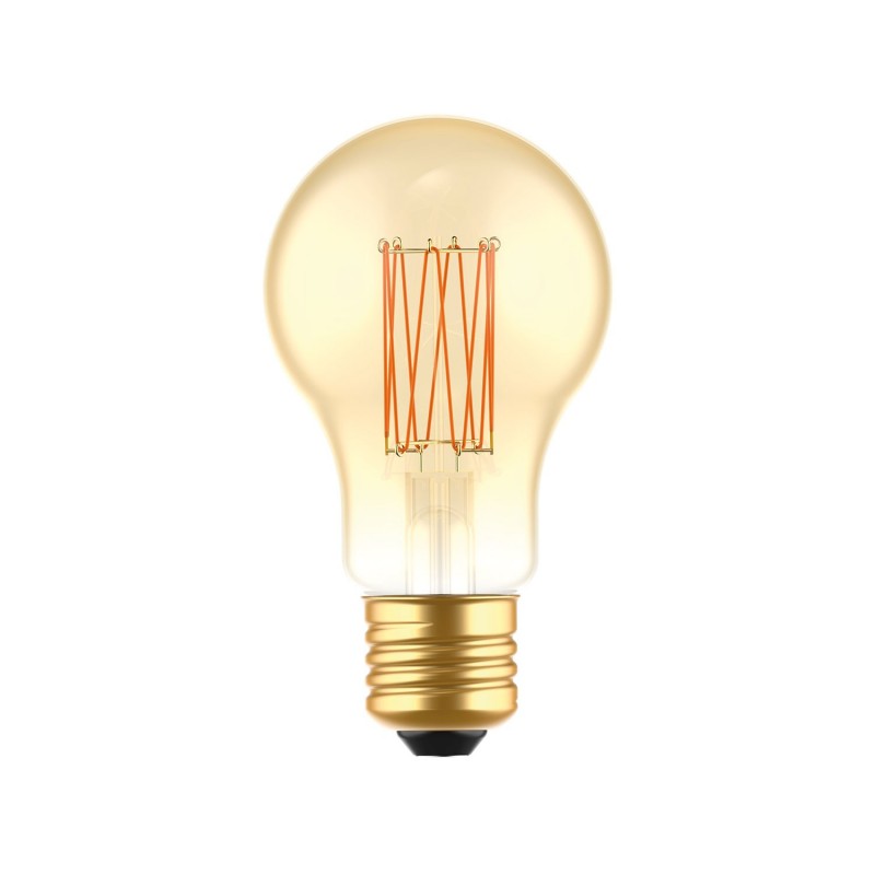 LED Golden Light Bulb C53 Carbon Line Filament Cage Drop A60 7W 640Lm E27 2700K Dimmable