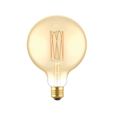 LED Golden Light Bulb C56 Carbon Line Filament Cage Globe G125 7W 640Lm E27 2700K Dimmable