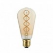 LED Light Bulb Gold B01 5V Collection Spiral Filament Edison ST64 1,3W 80Lm E27 2500K Dimmable