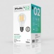 LED Light Bulb Clear B02 5V Collection Vertical filament Drop A60 1,3W 110Lm E27 2500K Dimmable