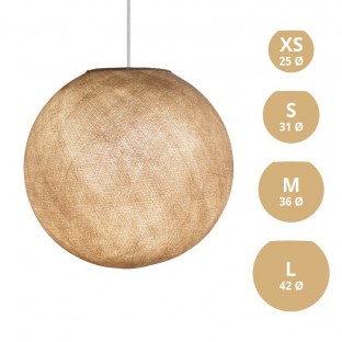 Sphere Lampshade in fiber - 100% handmade - Sand Polyester