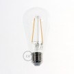 LED Transparent Light Bulb - Edison ST64 Long Filament 4.5W 400Lm 2200K