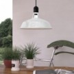 Harbour lampshade in enamelled metal with E27 fitting, 38 cm diameter