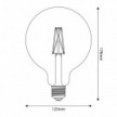 LED Light Bulb E27 CRI 95 G125 7,2W 640Lm 2700K Dimmable - P04