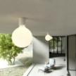 Applique with porcelain effect light bulb - IP44 Waterproof